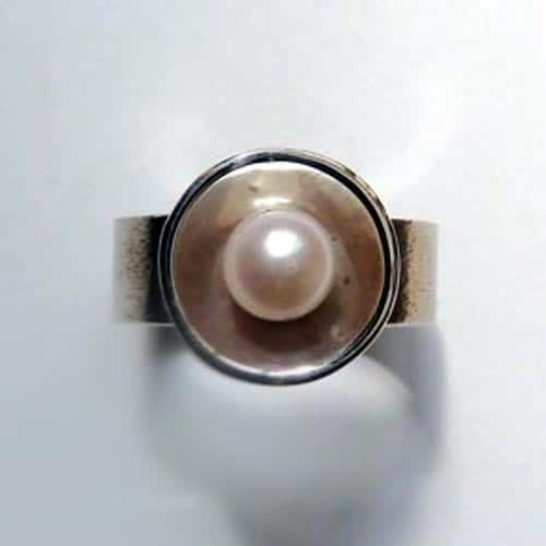 Ring 925/- Silber mit Zuchtperle