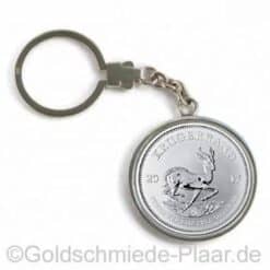 Schlüsselring mit Silbermünze